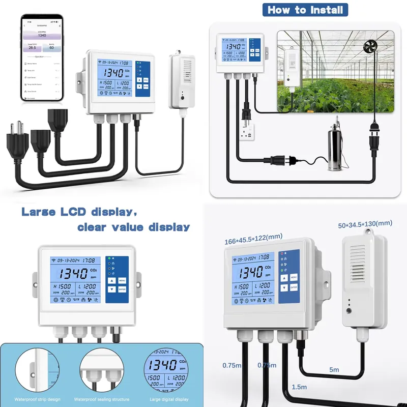 Farm Agriculture - Contrôleur climatique intelligent Wifi, contrôleur environnemental